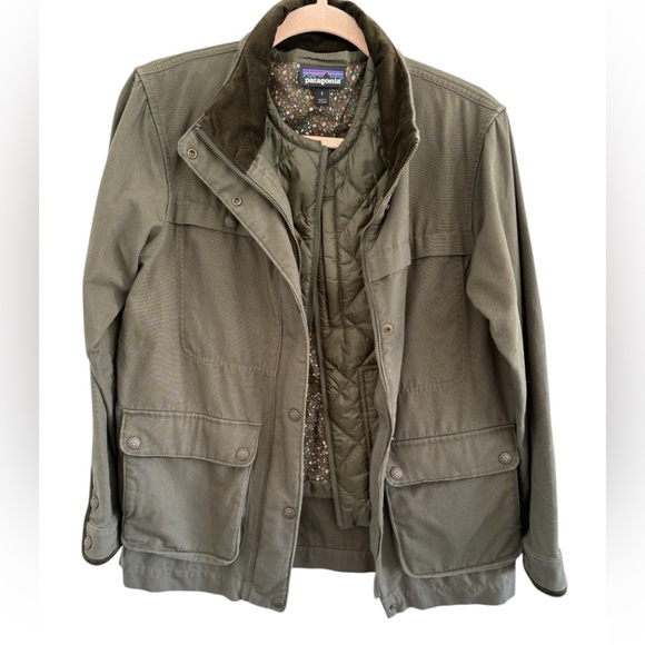 Patagonia 3 in 1 Olive Green barn jacket - Picture 11 of 14